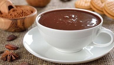 Chocolate drinking diet to lose weight.
