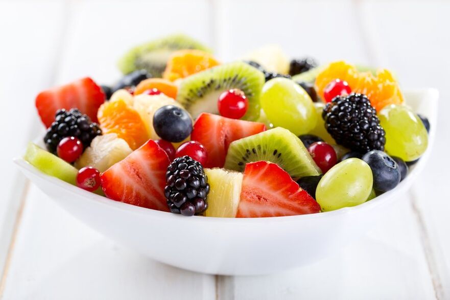 Fruit salad on your favorite diet menu
